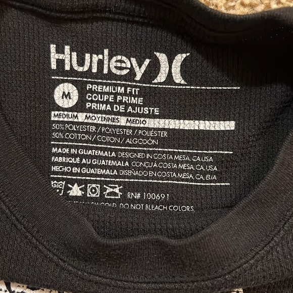 Black Hurley Long Sleeve Shirt - Picture 2 of 3